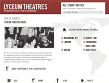 Tablet Screenshot of lyceum-theatre.com
